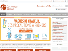 Tablet Screenshot of mairie-castelnau-medoc.fr